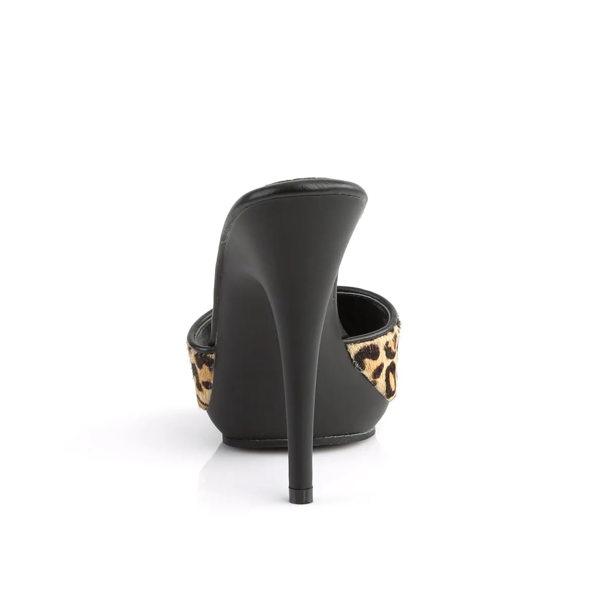 POISE-501FUR Fabulicious 5" Poise Leopard Print Sexy Shoes (High Heels)