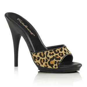POISE-501FUR Fabulicious 5" Poise Leopard Print Sexy Shoes (High Heels)