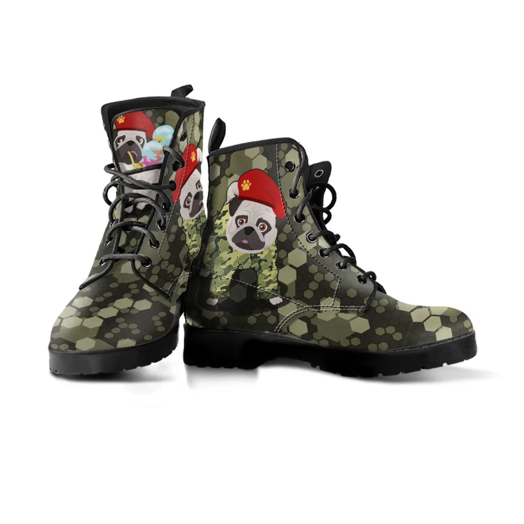 PUG ARMY MILITARY BOOTS - FREE SHIPPING WORLDWIDE