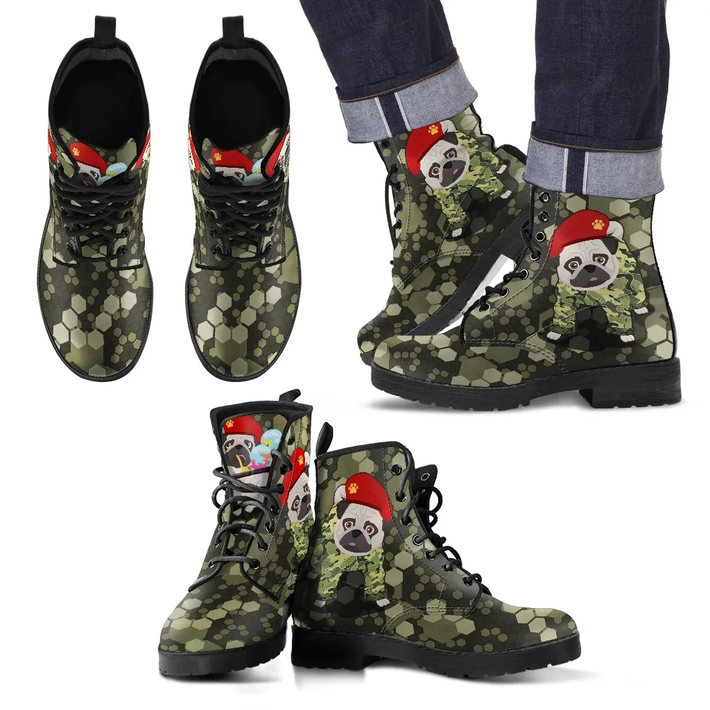 PUG ARMY MILITARY BOOTS - FREE SHIPPING WORLDWIDE