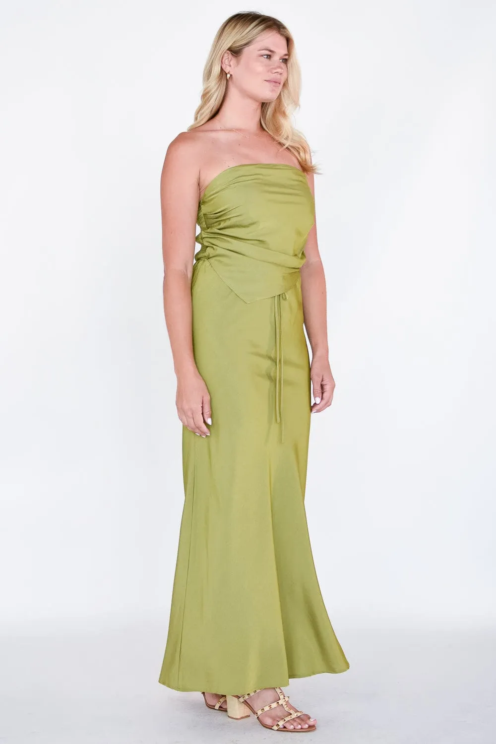 Satin Midi Skirt