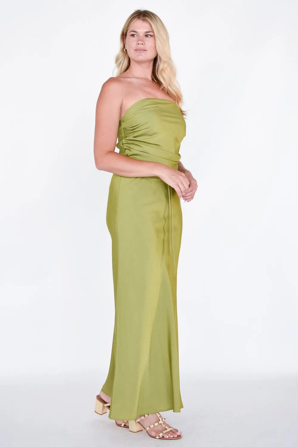 Satin Midi Skirt