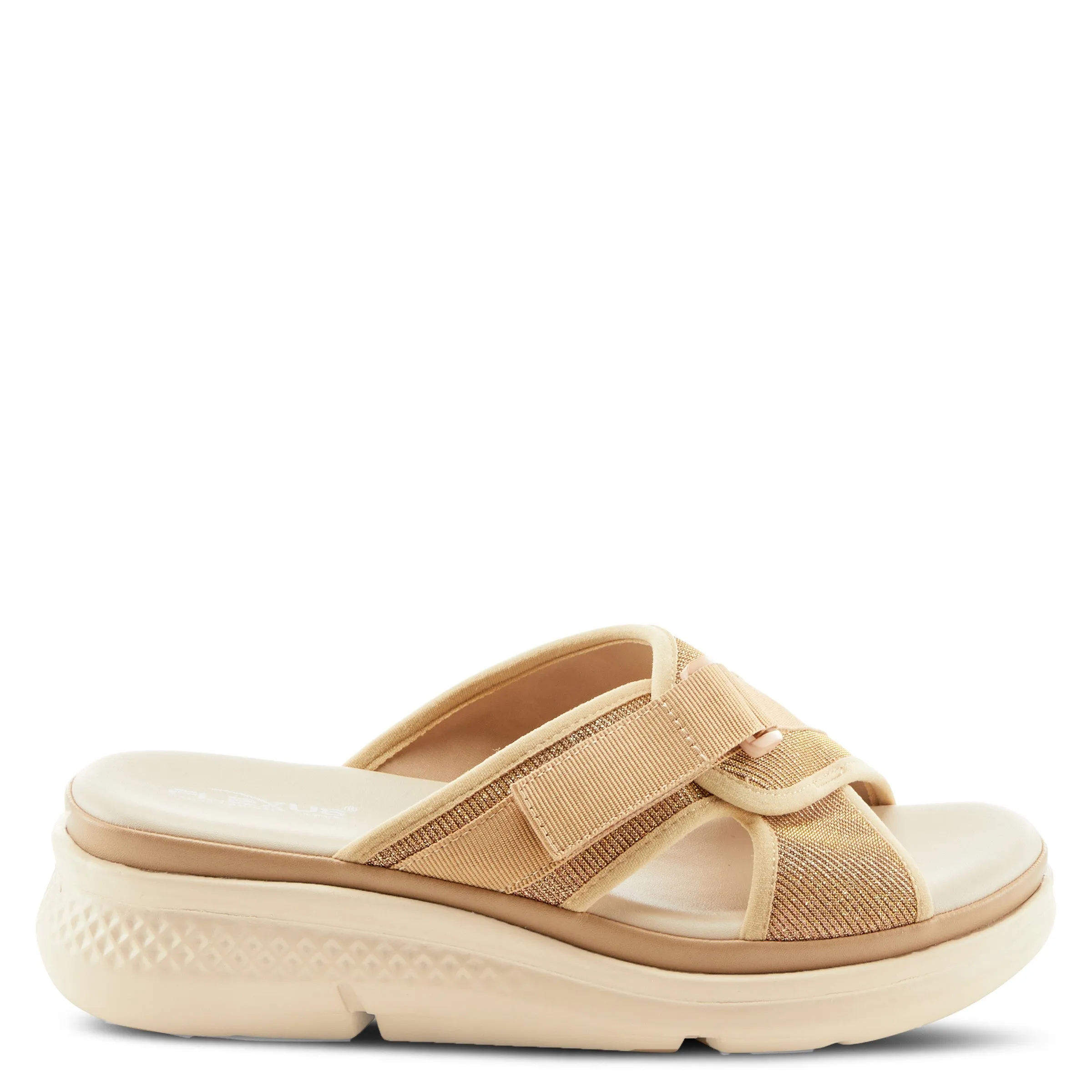 Spring Step Shoes Flexus Lisko Slide Sandals Women’s Shimmery Mesh Textile