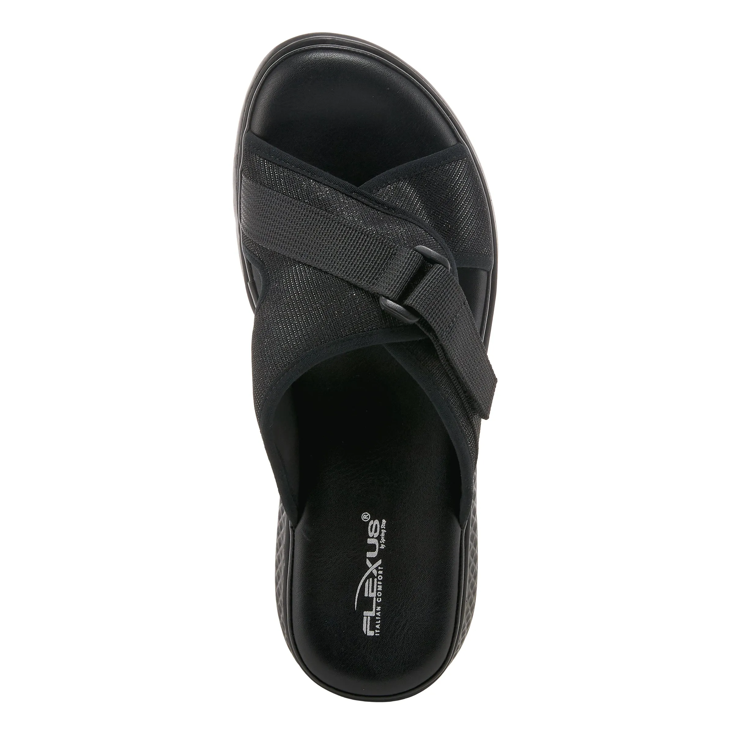 Spring Step Shoes Flexus Lisko Slide Sandals Women’s Shimmery Mesh Textile