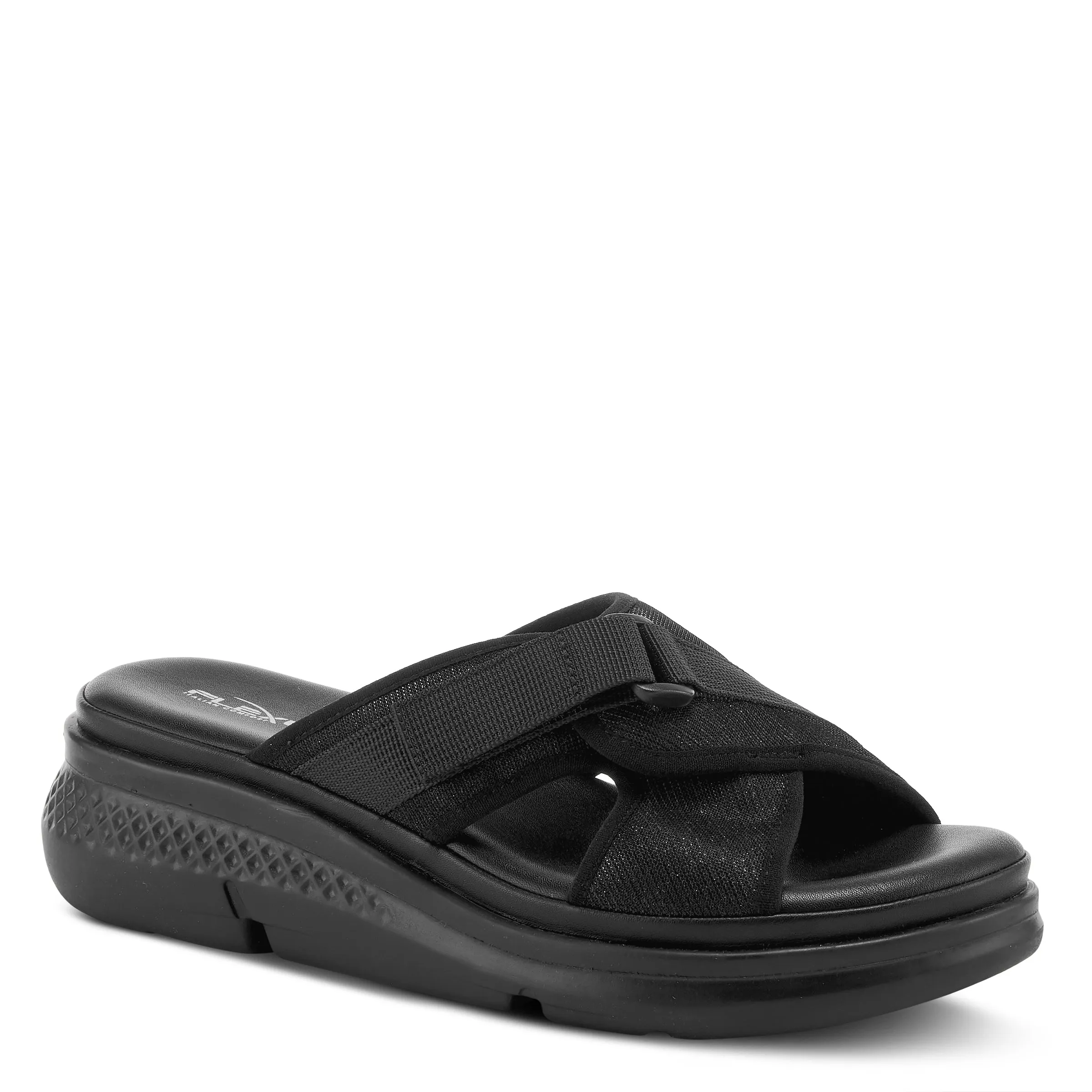 Spring Step Shoes Flexus Lisko Slide Sandals Women’s Shimmery Mesh Textile