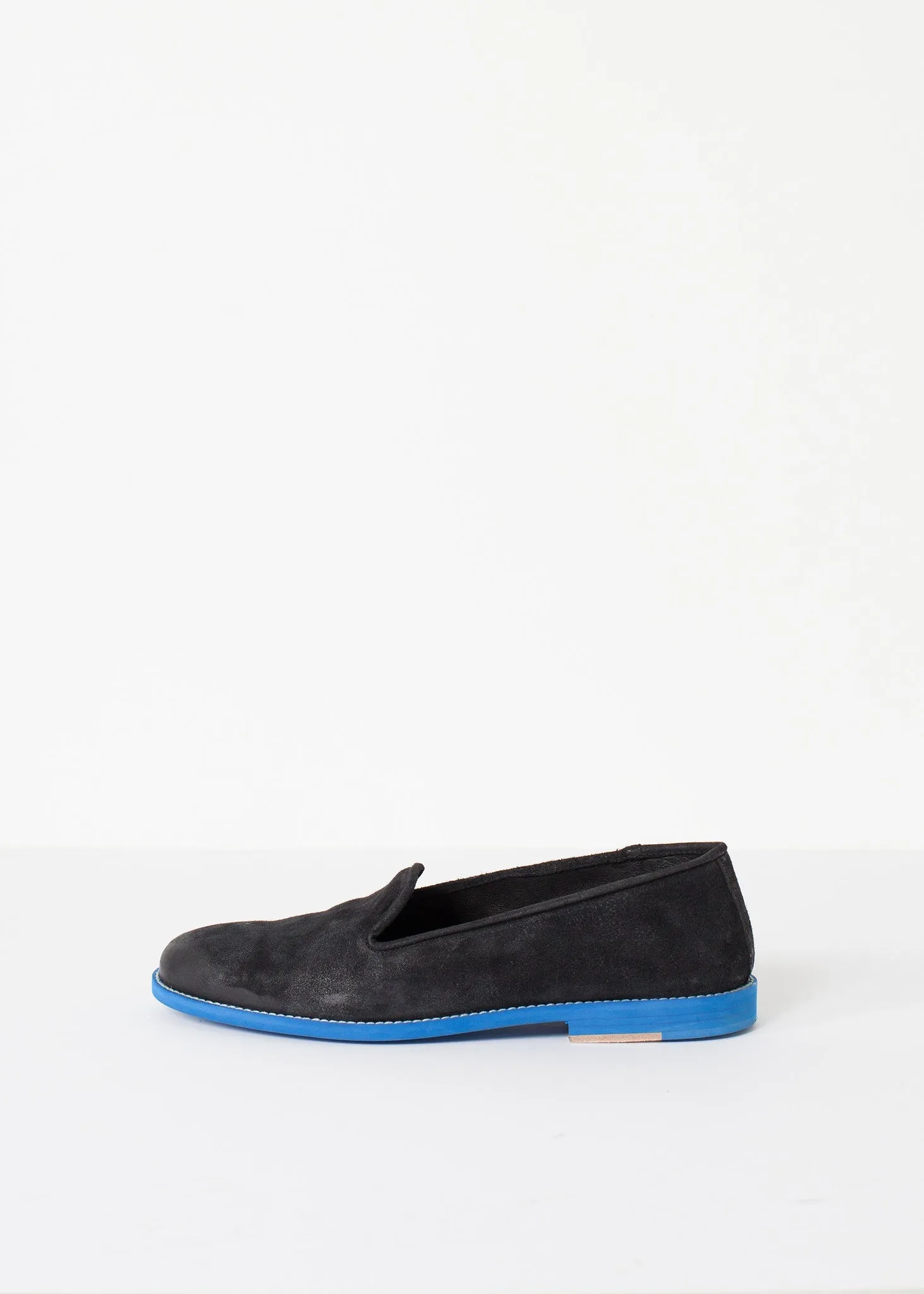 Suede Loafers - Black/Blue - More Choice