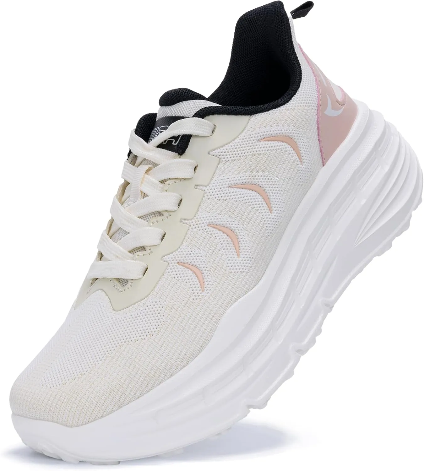 Women's Chunky Platform Sneakers LYNSS 1.0 Lightweight Walking Lace-up Memory Foam Comfortable Casual Sneakers