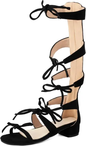 Womens Open Toe Knee High Strappy Gladiator Sandals