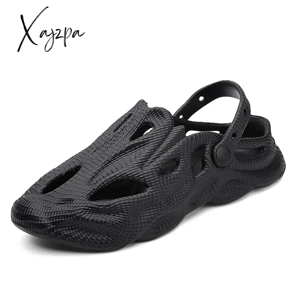 Xajzpa - Summer Men Slippers Comfortable Platform Outdoor Sandals Clogs Beach Slippers Flip Flops Male Indoor Home Slides Bathroom Shoes