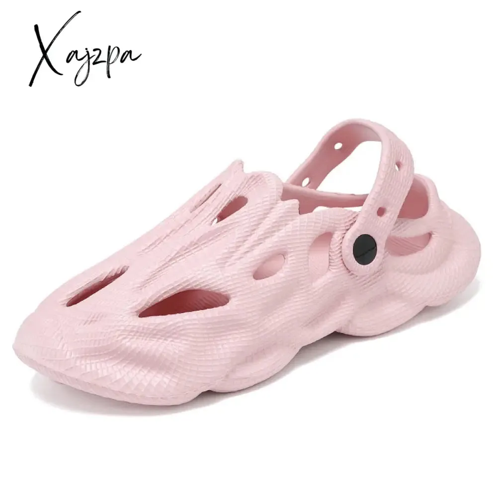 Xajzpa - Summer Men Slippers Comfortable Platform Outdoor Sandals Clogs Beach Slippers Flip Flops Male Indoor Home Slides Bathroom Shoes